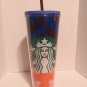 24 Ounce Starbucks Double Wall Insulated Plastic Cup With Straw 9" Tall