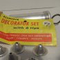 Vintage Aluminum Cake Decorator With Six Tips Cake Decorating Vintage