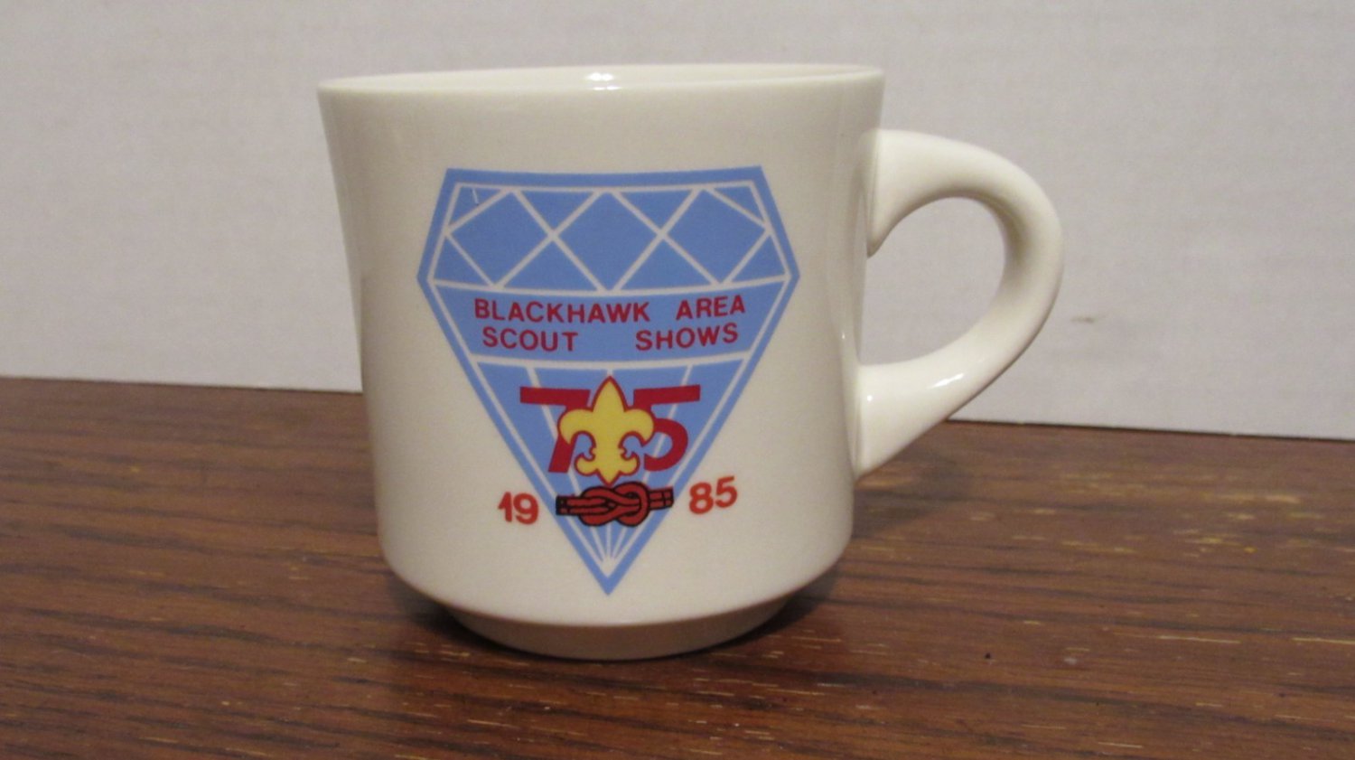 1985 Blackhawk Area Scout Shows, Boy Scout Mug, Collectible Mug