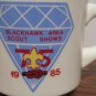 1985 Blackhawk Area Scout Shows, Boy Scout Mug, Collectible Mug