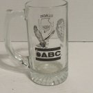 1997 Illinois Bowling Association Glass Mug, Collectible Mug 1997 Illinois Bowling Association Glass Mug, Collectible Mug