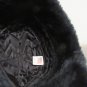 Blue Trapper Hat With Ear Flaps And Flip Up Bill Size Medium Faux Leather &Fur