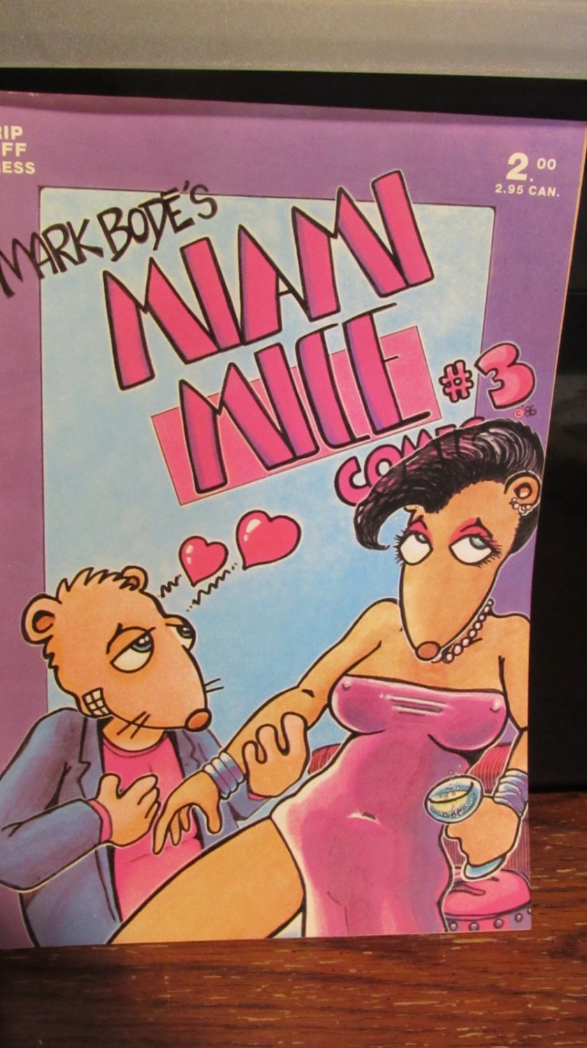 Miami Mice #3 (1986 Rip Off Press) Mark Bode Underground Comic - Pre-owned