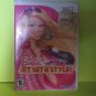 Barbie Jet Set & Style Wii Game Manual In Case