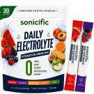 Sonicific Daily Electrolyte Hydration Drink Mix Variety, 30 Stick Packs Zero Sugar & Zero Calories Sonicific Daily Electrolyte Hydration Drink Mix Variety, 30 Stick Packs Zero Sugar & Zero Calories