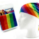 Rainbow Cotton Bandana – 22″ Square Multicolor