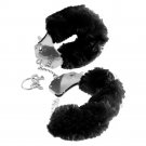 Handcuffs Faux Fur Black