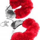 Handcuffs Faux Fur Red