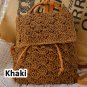 Women&acirc;��s Handmade Woven Straw Backpack | Boho Rattan Summer Travel Bag | Casual Beach Backpack