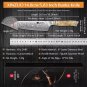5.8 Inch 67-Layer Damascus Steel Bunka Chef Knife &acirc;�� Premium Kitchen Knife with Wood Handle