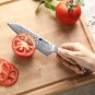 5.8 Inch 67-Layer Damascus Steel Bunka Chef Knife &acirc;�� Premium Kitchen Knife with Wood Handle