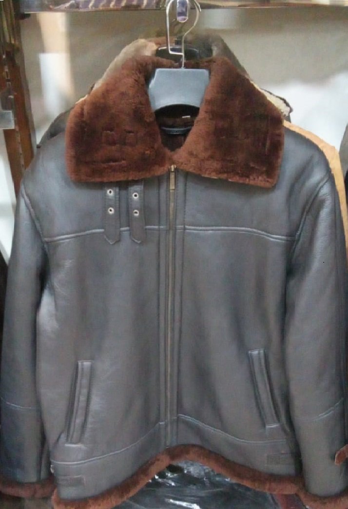Men's Vintage Bomber Aviator Real Leather Jacket