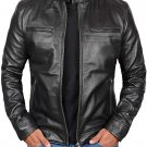 Men's Real Leather Jacket Black Vintage Motorcycle Racer Biker Leather Jacket Men's Real Leather Jacket Black Vintage Motorcycle Racer Biker Leather Jacket