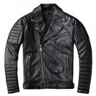 Men's Real Leather Harley Davidson style Motorcycle Biker Racer Genuine Leather Jacket