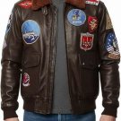 Men's Real Leather Top Gun Motorcycle Racer Jacket - Quilted Biker Real Leather Jacket Men's Real Leather Top Gun Motorcycle Racer Jacket - Quilted Biker Real Leather Jacket