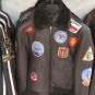 ​Men's Real Leather Top Gun Motorcycle Racer Jacket - Quilted Biker Real Leather Jacket