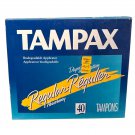 Vintage 1998 Tampax Tampons REGULAR  40 Count New Sealed Box