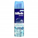 Gillette Series 3X Action Sensitive Cool Menthol Shave Gel Hydrates 7oz Gillette Series 3X Action Sensitive Cool Menthol Shave Gel Hydrates 7oz