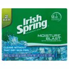 Irish Spring Moisture Blast Deodorant Soap 3.7 oz Bars 2-pack, 2 Count Irish Spring Moisture Blast Deodorant Soap 3.7 oz Bars 2-pack, 2 Count