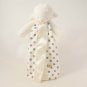 Bunnies By the Bay Gray Grey Lamb Polka Dot Lovey Security Blanket New