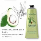Crabtree & Evelyn Ultra-Moisturizing Hand Therapy, Avocado, Olive and Basil, 3.5