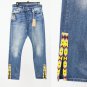 Polo Ralph Lauren The Callen High Rise Slim Jeans Western Aztec Beading Size 26