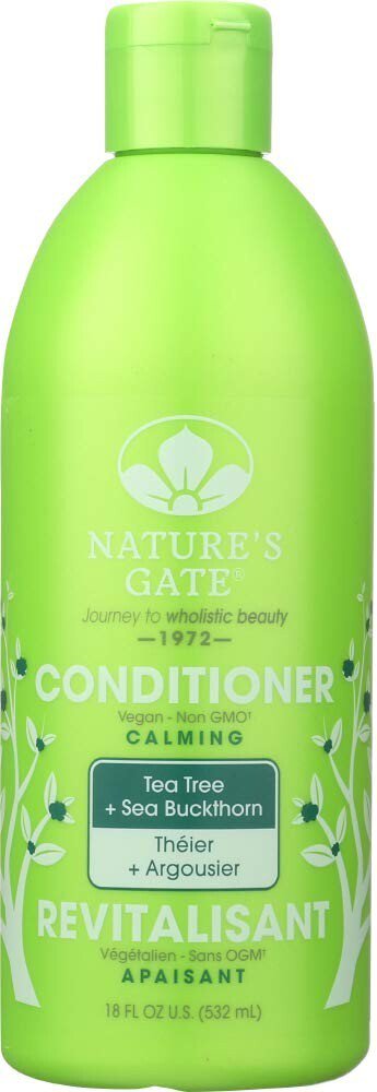 Nature&acirc;��s Gate Tea Tree + Sea Buckthorn Calming Conditioner 18 fl Oz Vegan
