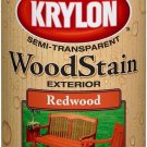Krylon K03604000 Exterior Semi-Transparent Wood Stain, Redwood, 12 Ounce Krylon K03604000 Exterior Semi-Transparent Wood Stain, Redwood, 12 Ounce