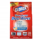 Clorox Triple Action Dust Wipes 20 Total, 1 Pack