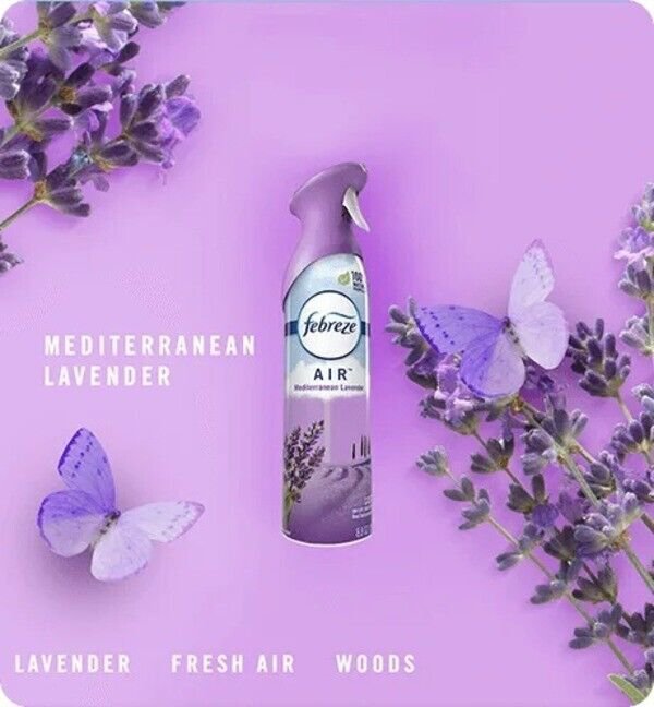 Febreze Air Refresher, Mediterranean Lavender 8.8 oz, 2 Count