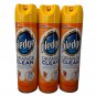 PLEDGE Orange Clean Furniture Spray Reduces Allergen Dust Clean Shine 9.7 oz 3CT
