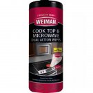 Weiman Cooktop & Microwave Cleaning Wipes-30 Count Each (90 Wipes Total), 3 Pack