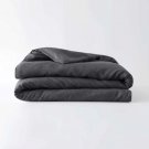 Baloo French Linen Full Queen 60x80 Duvet Cover Charcoal & Standard Shams Set Baloo French Linen Full Queen 60x80 Duvet Cover Charcoal & Standard Shams Set