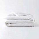 Baloo French Linen Throw 42x72 Duvet Cover White & Standard Shams Set Baloo French Linen Throw 42x72 Duvet Cover White & Standard Shams Set