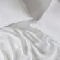 Baloo French Linen Throw 42x72 Duvet Cover White & Standard Shams Set