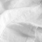 Baloo French Linen Throw 42x72 Duvet Cover White & Standard Shams Set