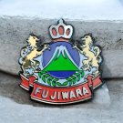 NOS Fujiwara Bike Emblem Stamped Aluminum Head Tube Badge, Vintage Japanese Road Cruiser