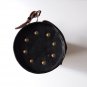 Handmade Leather Bicycle Frame Bag Handlebar Tool Roll Compact Cylindrical Bike Storage Pouch New