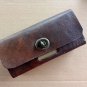 Handmade Dark Brown Leather Bicycle Tool Bag Name Holder Vintage Frame Pouch Compact Bike Saddle
