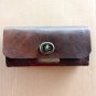 Handmade Dark Brown Leather Bicycle Tool Bag Name Holder Vintage Frame Pouch Compact Bike Saddle