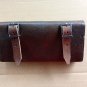 Handmade Dark Brown Leather Bicycle Tool Bag Name Holder Vintage Frame Pouch Compact Bike Saddle