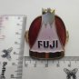 NOS Fuji Japan Bicycle Head Badge Vintage 1990s Aluminum Embossed Emblem Rare Bike Frame Logo New