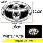 1 Pc TOYOTA 5D LED Emblem Logo Badge Red Or White 160x110mm 6.3x4.3in PRIUS Camry Grille Light Up