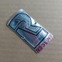 NOS Redline Bicycle Head Badge 1990s Aluminum Emblem Mid School BMX Restoration Frame Plate New