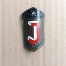 NOS Jonson Bicycle Head Badge Emblem Vintage Embossed Metal Bike Frame Crest Logo Plate New NOS Jonson Bicycle Head Badge Emblem Vintage Embossed Metal Bike Frame Crest Logo Plate New