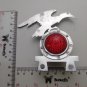 Vintage Aluminum Crow Silver Bird Emblem Reflector Bicycle Motorbike Front Mudguard Mascot NOS New