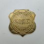 Kris Bicycle Emblem Head Badge Brass Embossed Gold Red White NOS Vintage Bike Logo Frame Plate