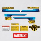 Vintage Suzuki RM125 Decal Kit – 1980 RM 125 Motorcycle Stickers | New Reproduction Vinyl