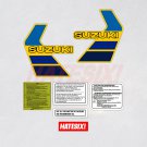 Suzuki RM250 1984 Decal Sticker Set Reproduction Vinyl Gloss Laminated