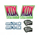 Kawasaki KDX200 KDX 200 1989 Red Decal Sticker Set Reproduction Vinyl Gloss Laminated